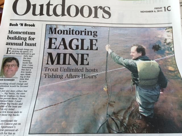 Natural system monitoring near an Upper Peninsula mining project